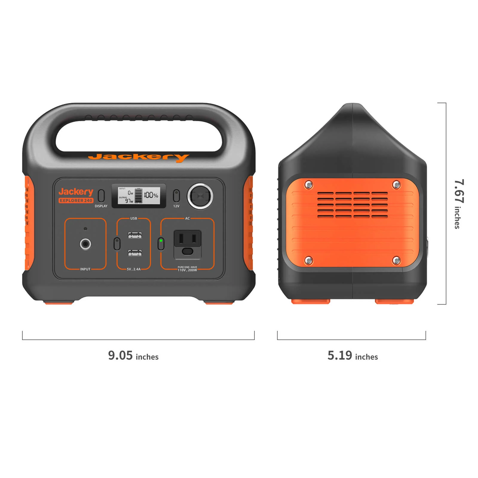 Jackery Explorer 240 Portable Power Station (Refurbished) - Image 9